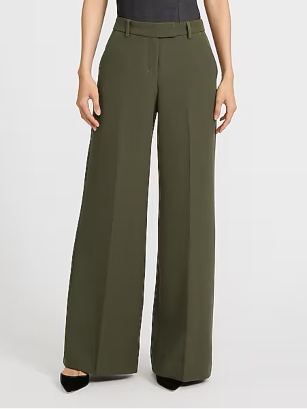 NWT Editor Signature Stretch Mid Rise Wide Leg Pant
